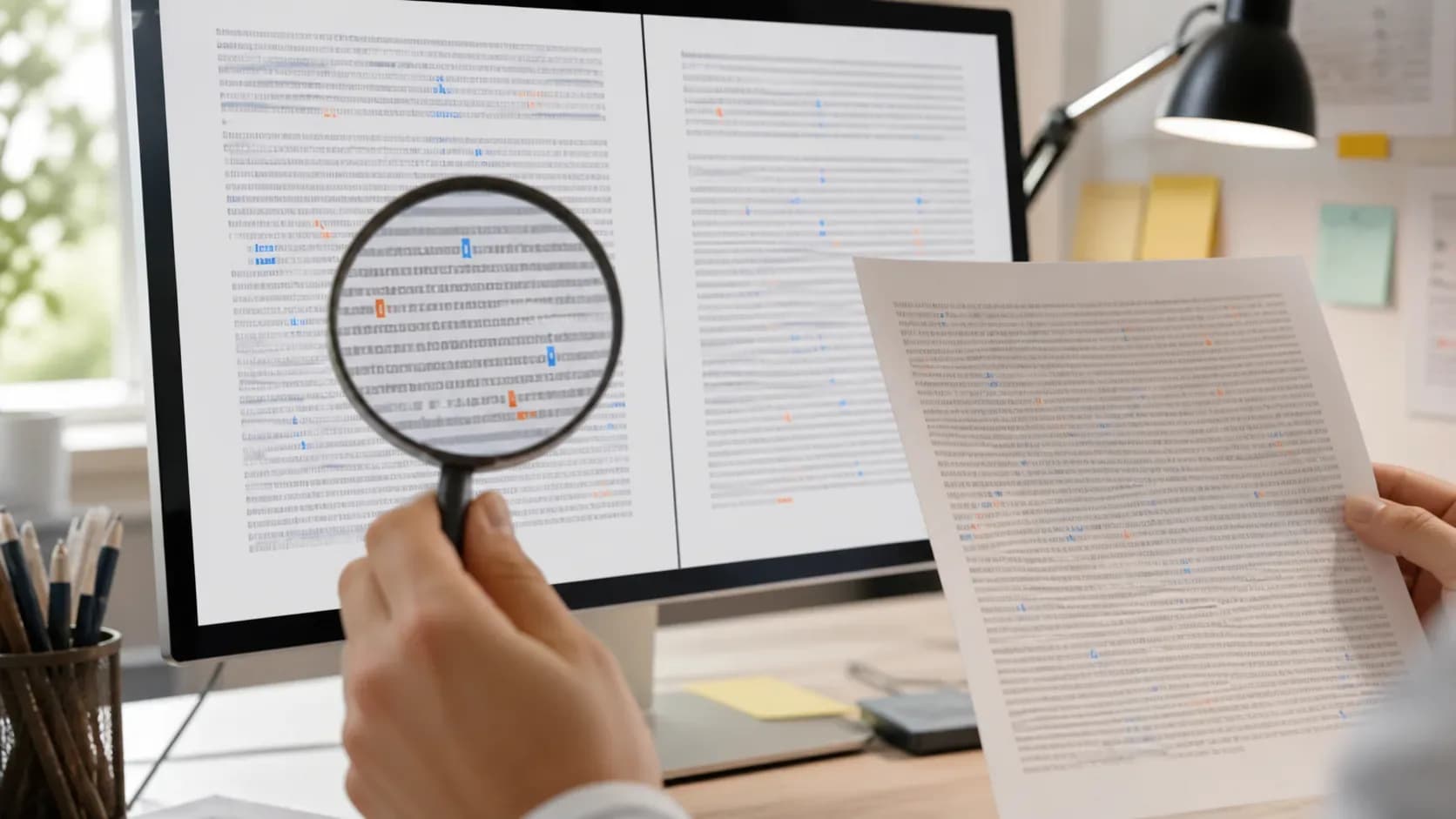 Analytics interface showing the traceability of a text generated by artificial intelligence