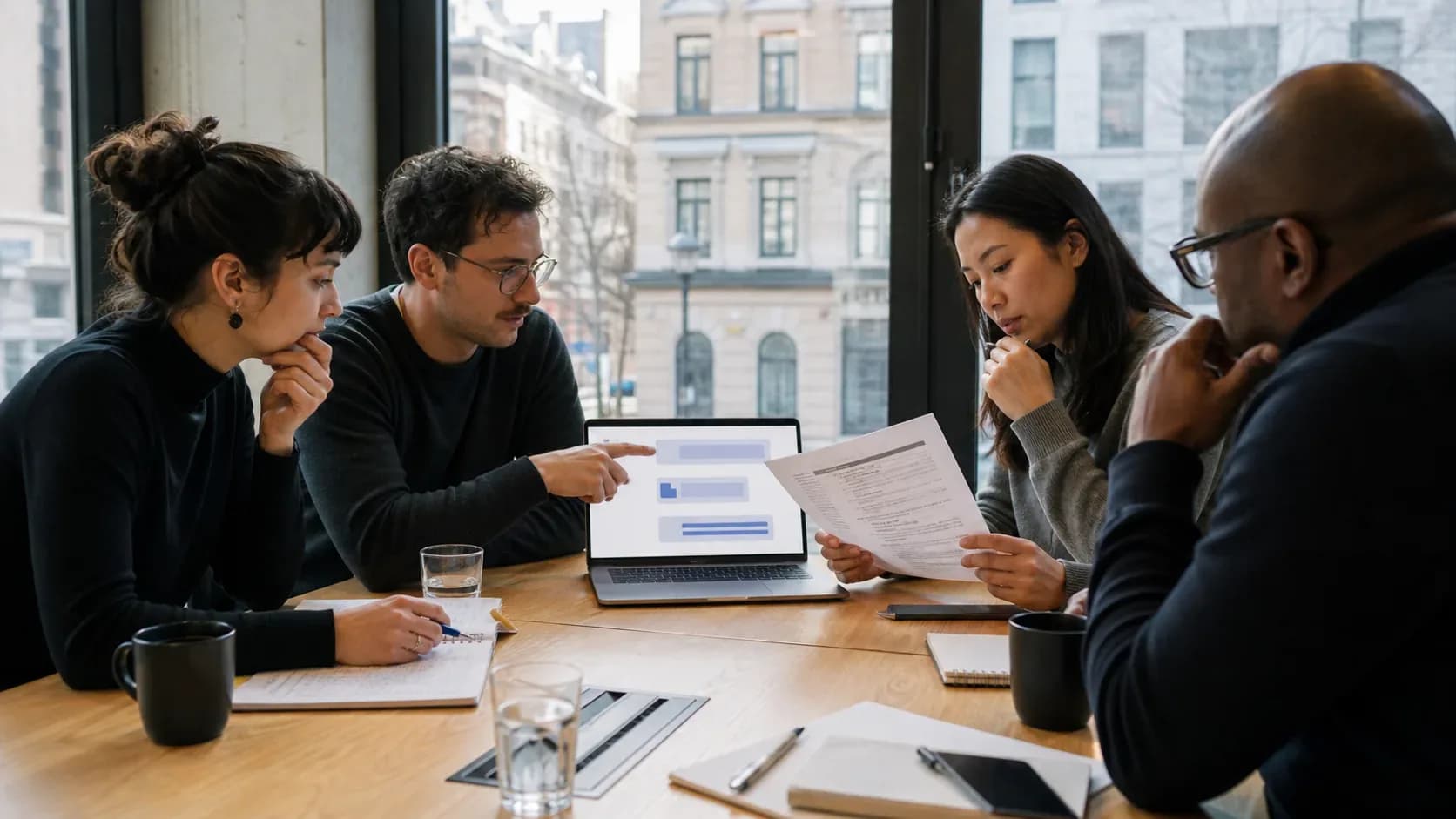 Canadian team checking an artificial intelligence answer against a source document