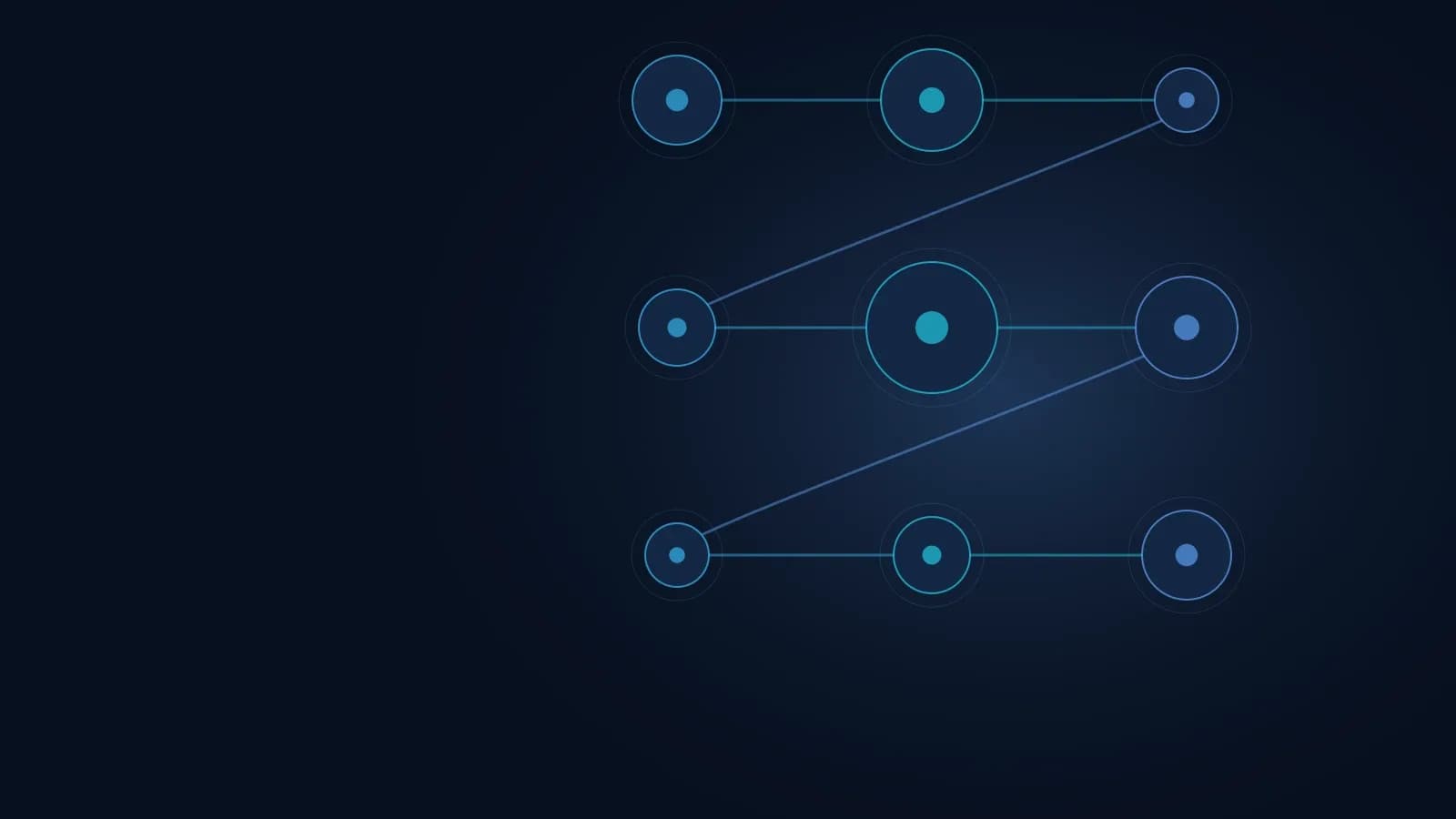 Illustration schématique de Vercel cache cookies : nœuds reliés dans une architecture numérique